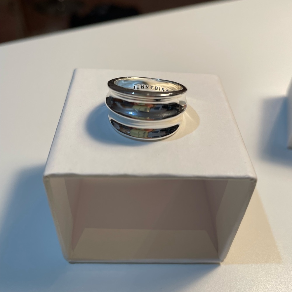 Jenny Bird Double Dune Ring - Silver